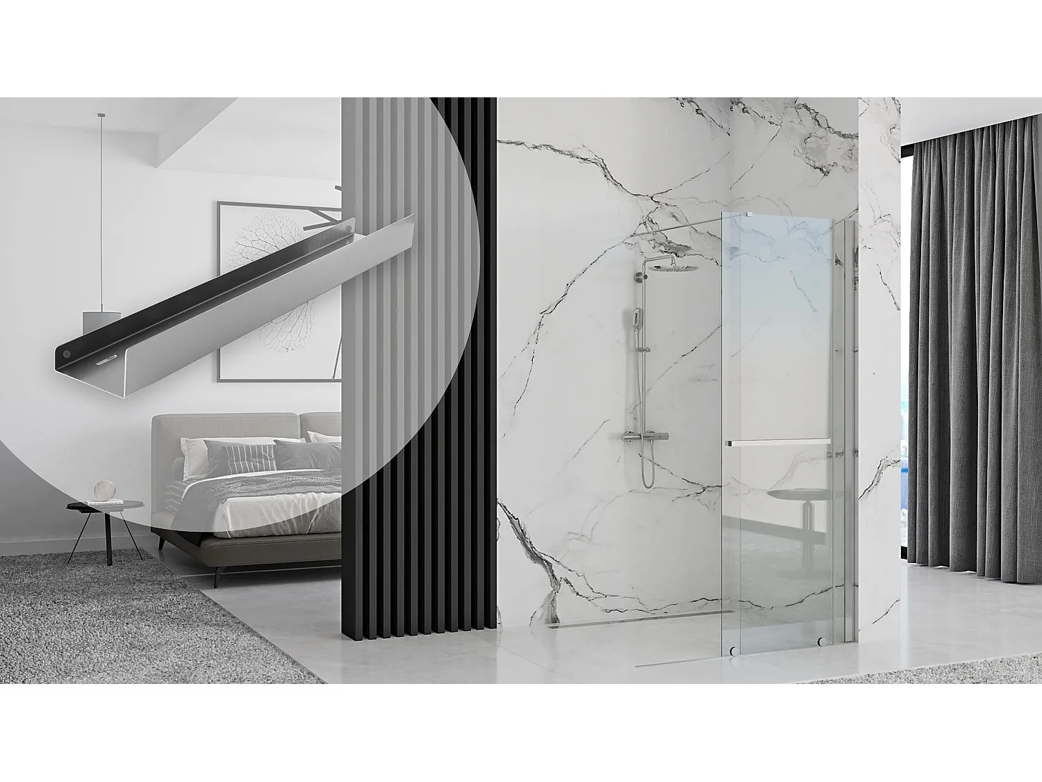 Etagère De Salle De Bain Rea Sf04-600 60Cm Brush Steel