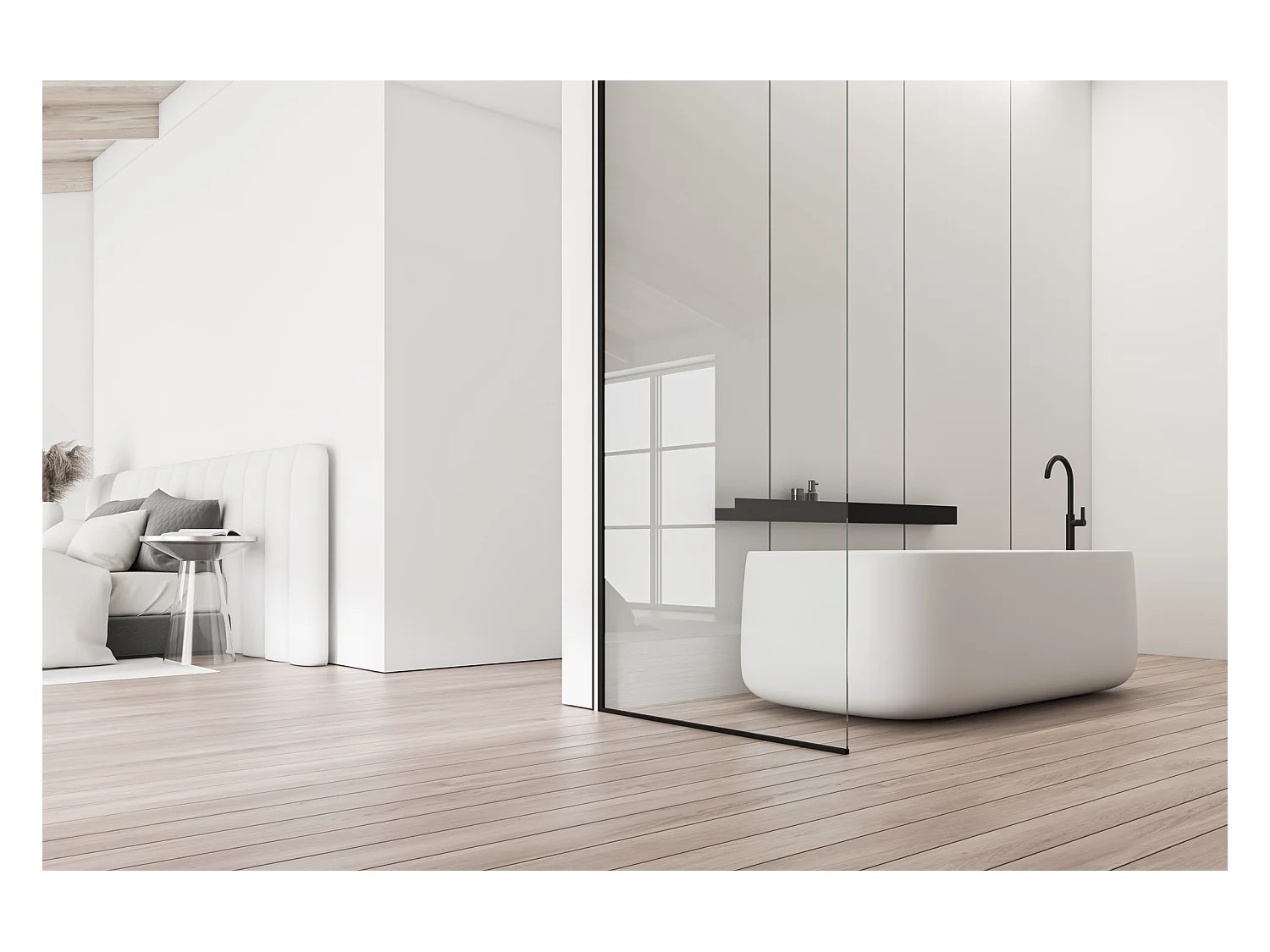 Badezimmerregal Rea Sf02-600-B Black