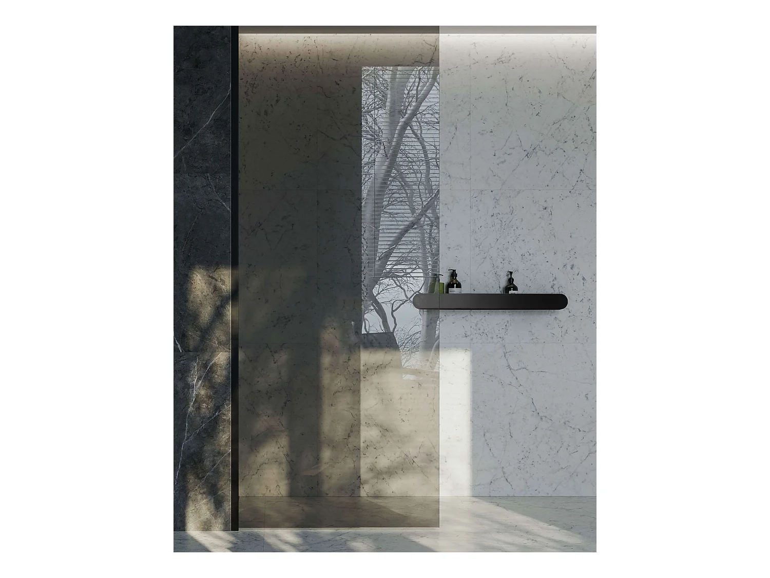 Badkamerplank Rea Sf03-450-B Black