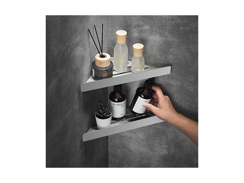 Badezimmerregal Rea Sf07 Brush Steel