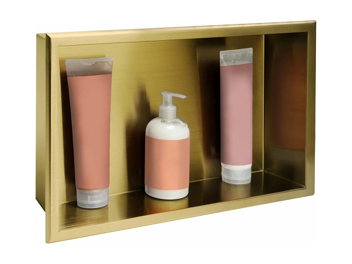 Étagère D'Encastrement Pour Salle De Bains Rea 8 30X45X10 Brush Gold