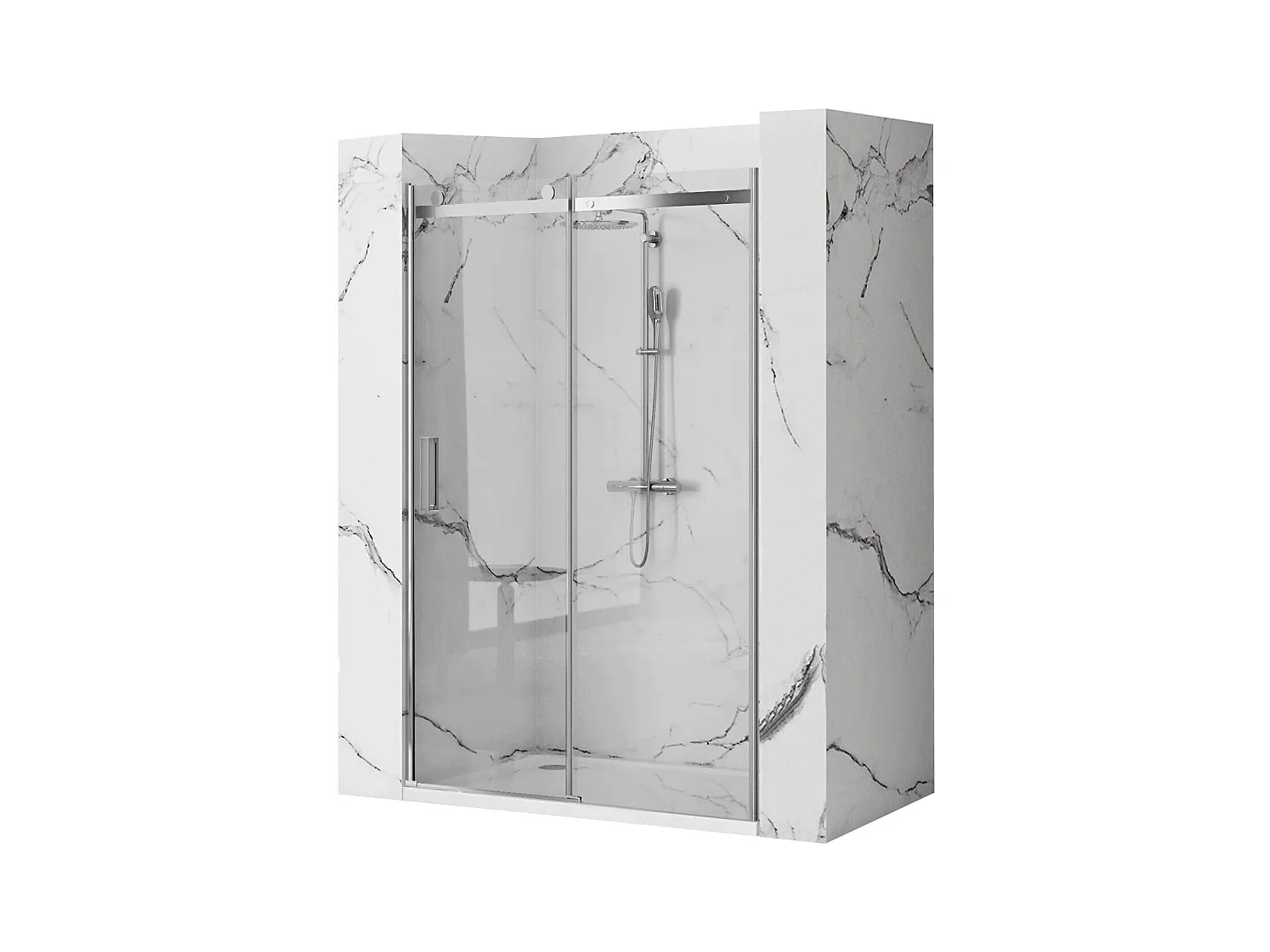 Puerta De La Ducha/Puerta De Ducha Rea Nixon-2 140 Right Chrome