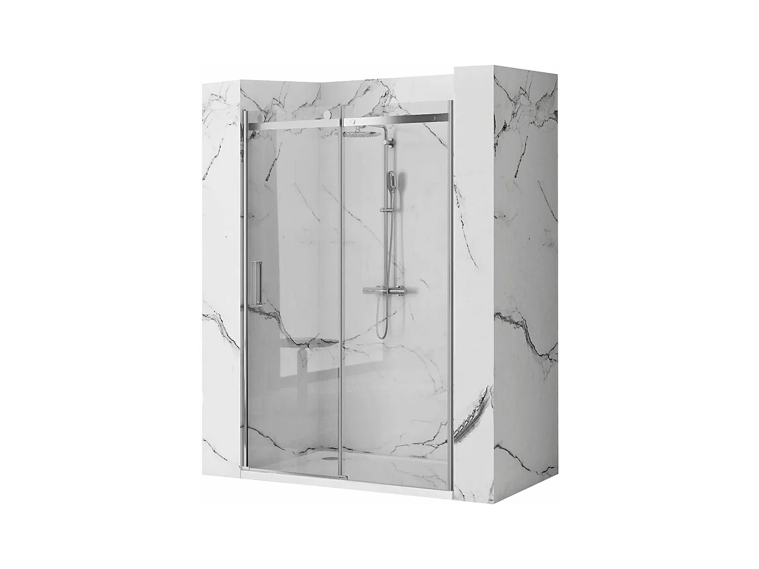 Puerta De La Ducha/Puerta De Ducha Rea Nixon-2 140 Left Chrome