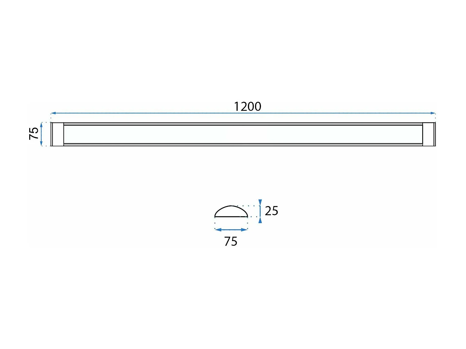 Panneau Led Toolight Rsl011-35N 120Cm White