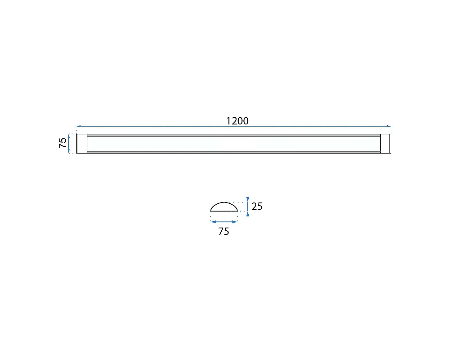 Pannello Led Toolight Rsl011-35N 120Cm White