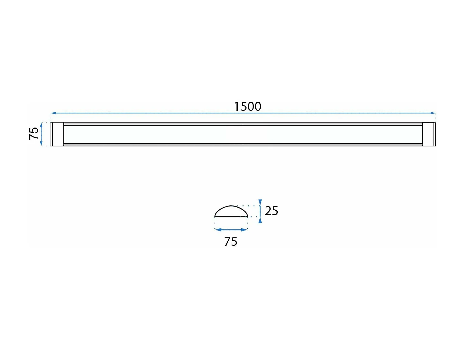 Panneau Led Toolight Rsl012-42N 150Cm White