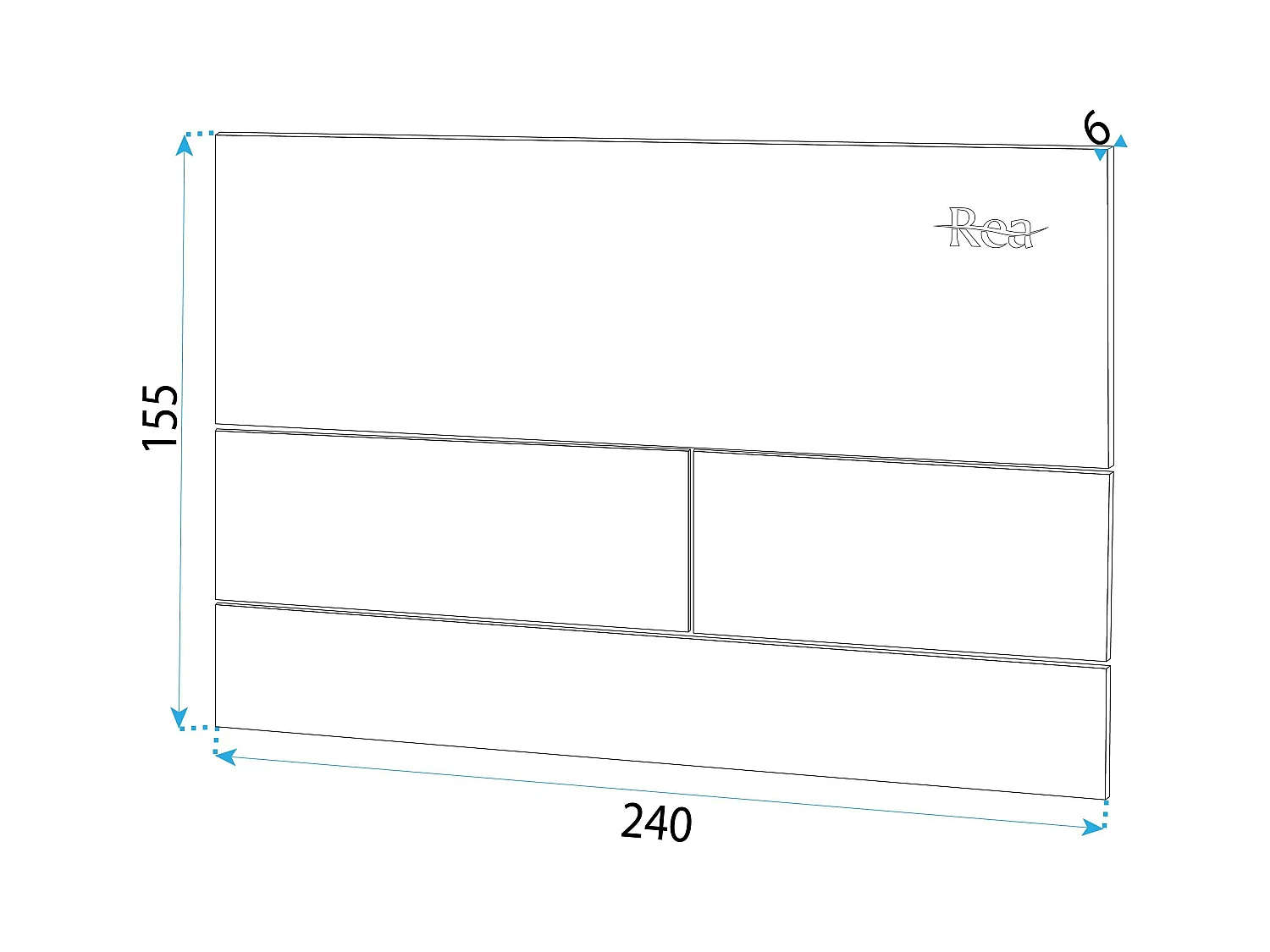 Inbouwreservoir Rea T Brush Copper + Bedieningspaneel T