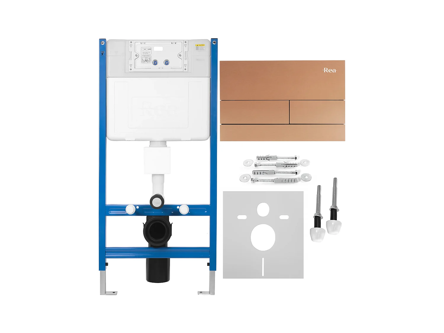 Vorwandelement Für Wc  Rea T Brush Copper + Drückplatte T