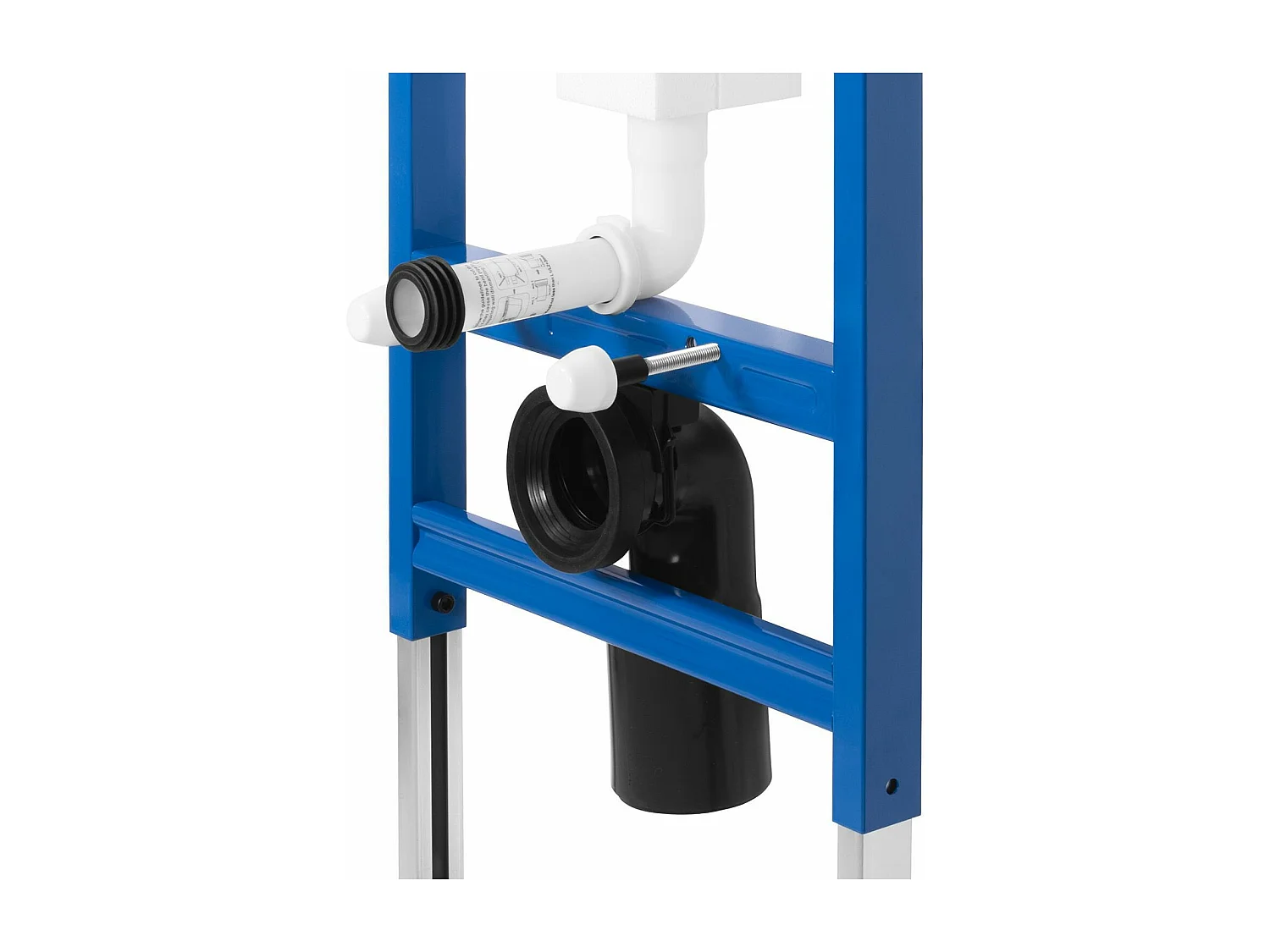 Bâti Support Rea T Mat Black Steel + Plaque De Commande Wc Type T