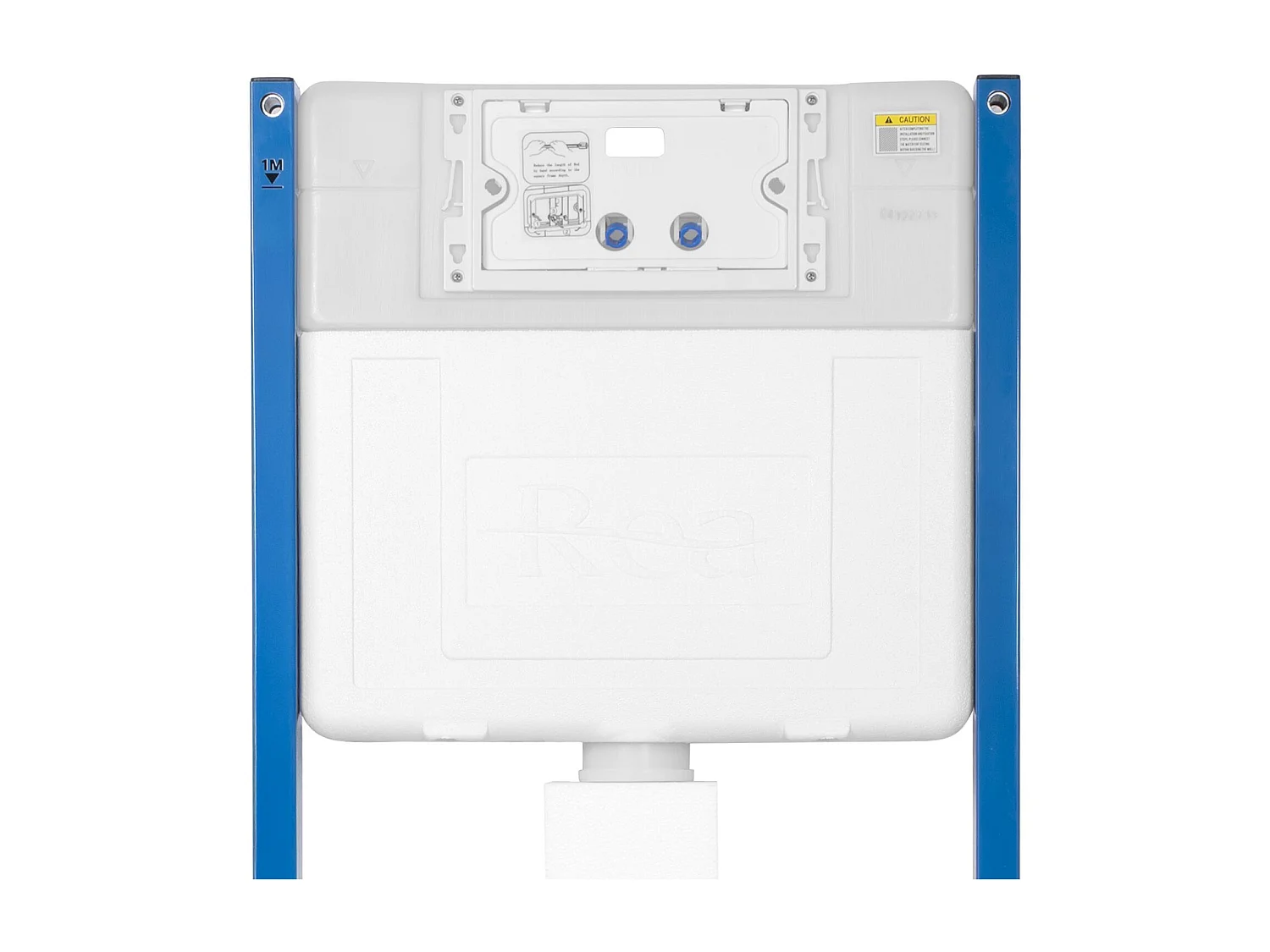 Bâti Support Rea T Mat Black Steel + Plaque De Commande Wc Type T