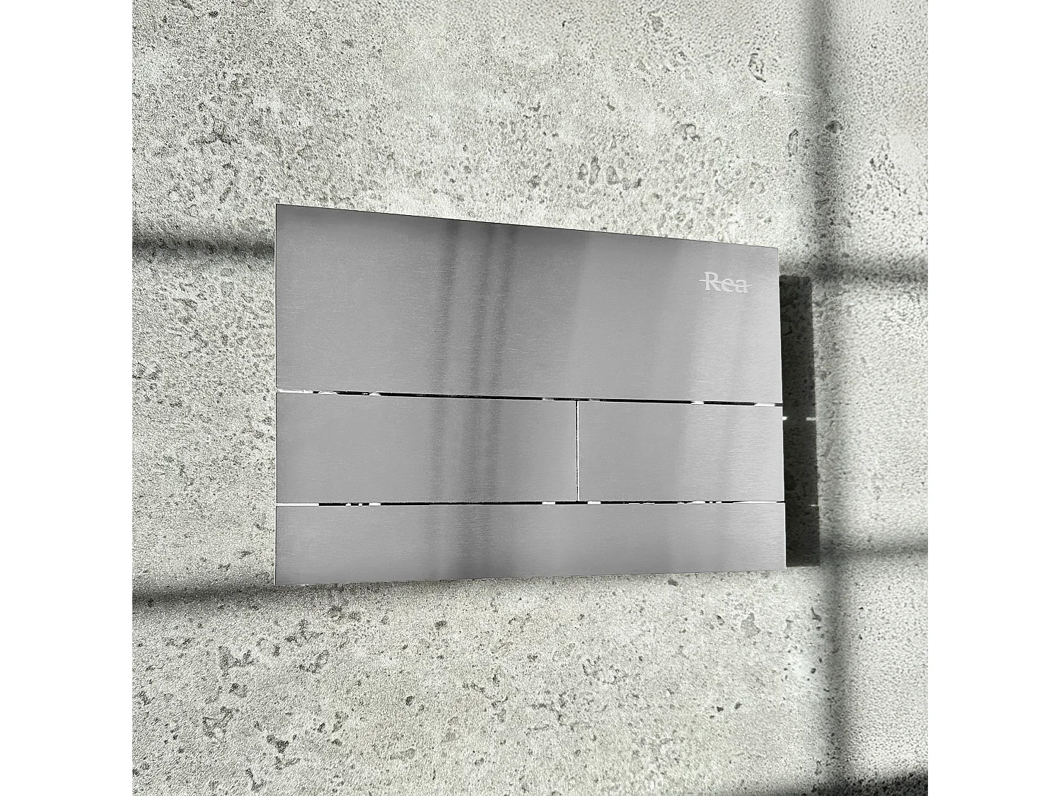 Bâti Support Rea T Brush Steel + Plaque De Commande Wc Type T