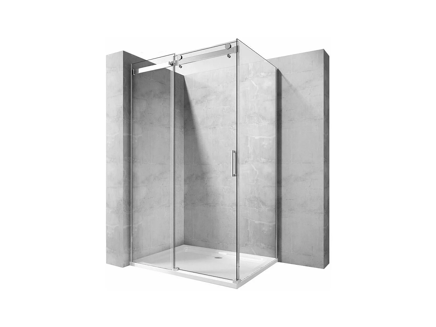 Paroi De Douche Rea Nixon-2 80 Chrome