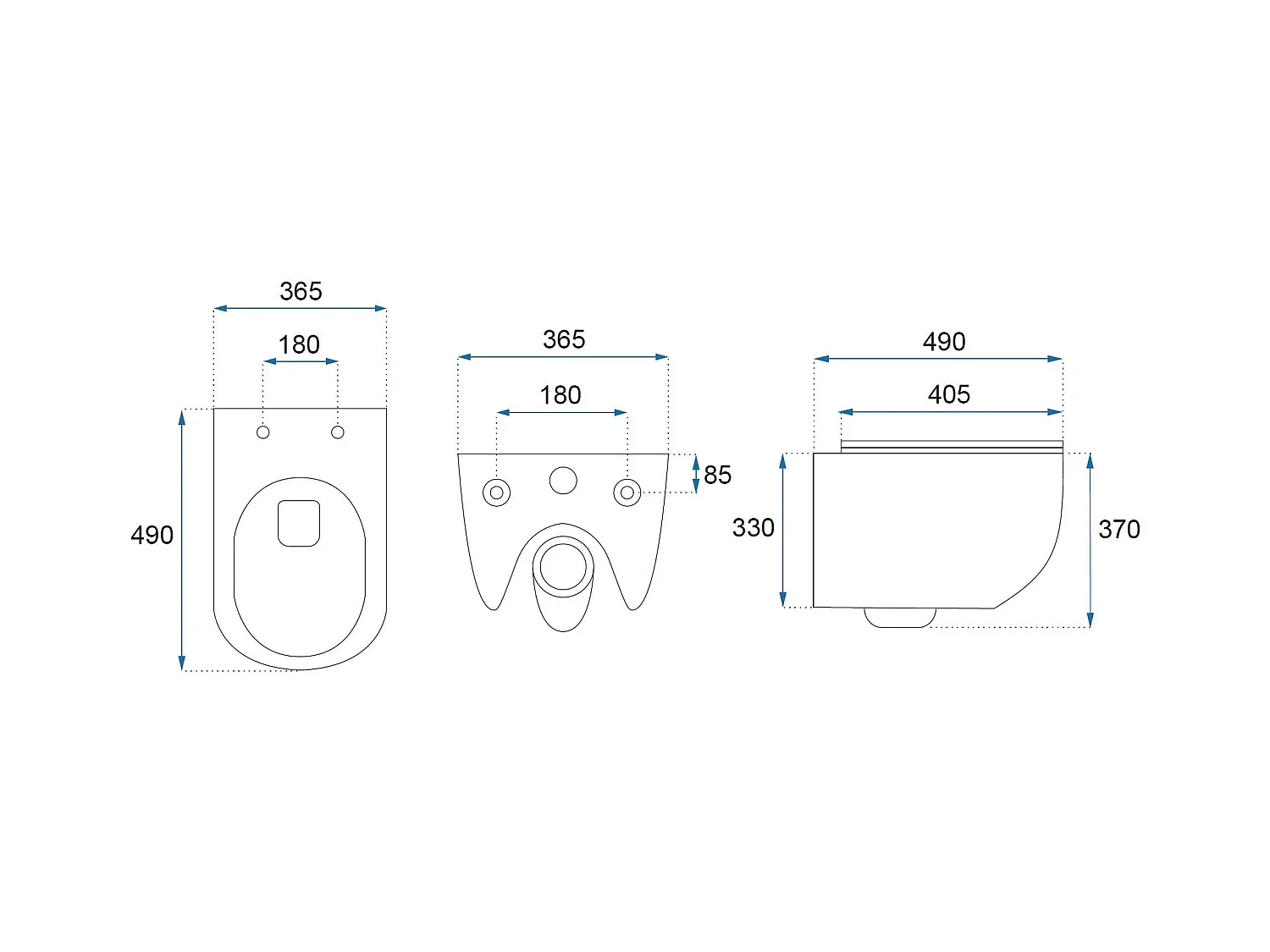 Wandhängendes Rea Carlo Mini Tornado Nf White