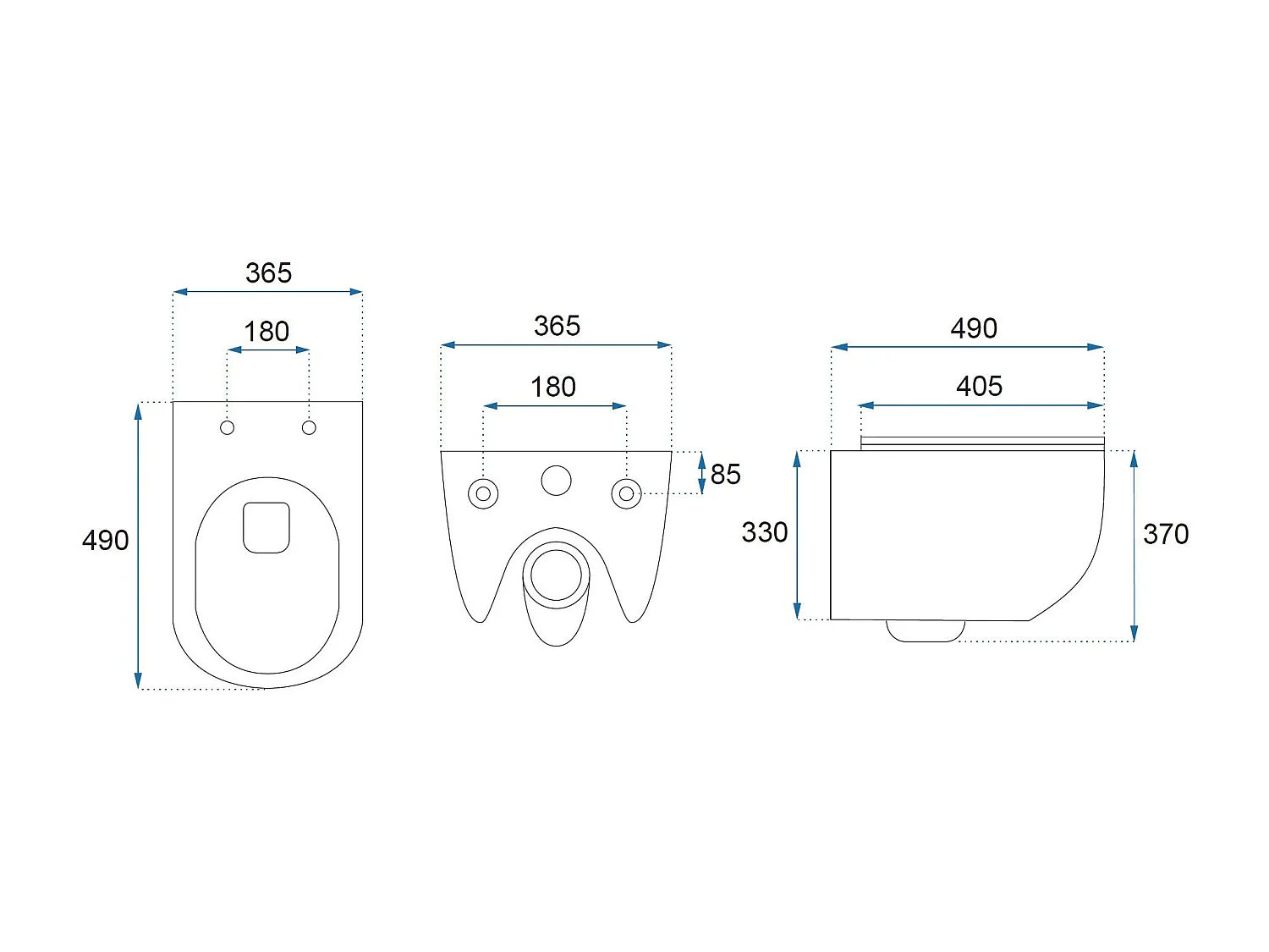 Cuvette Wc Suspendue Rea Carlo Mini Tornado Nf White