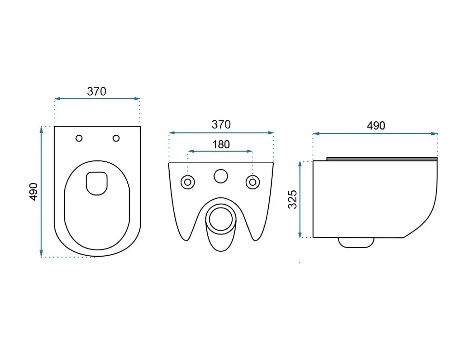Cuvette Wc Suspendue Rea Carter Tornado White