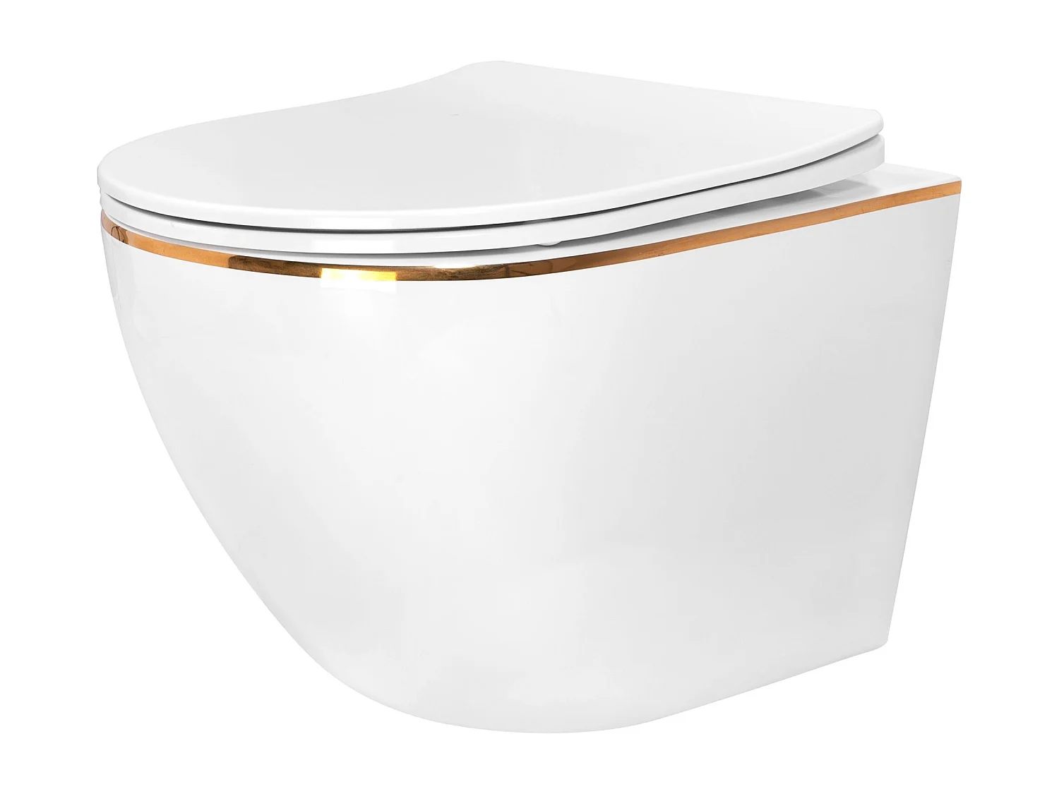 Cuvette Wc Suspendue Rea Carlo Flat White + Bidet Carlo Mini