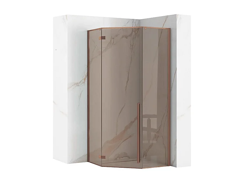 Cabine De Douche Rea Diamond 90X90 Brush Copper