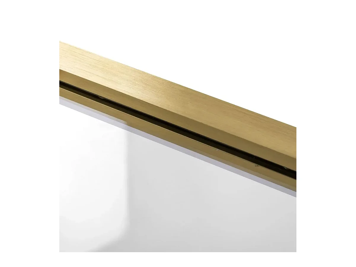 Duschkabine Rea Diamond 90X90 Brush Gold + Duschtasse Savoy White