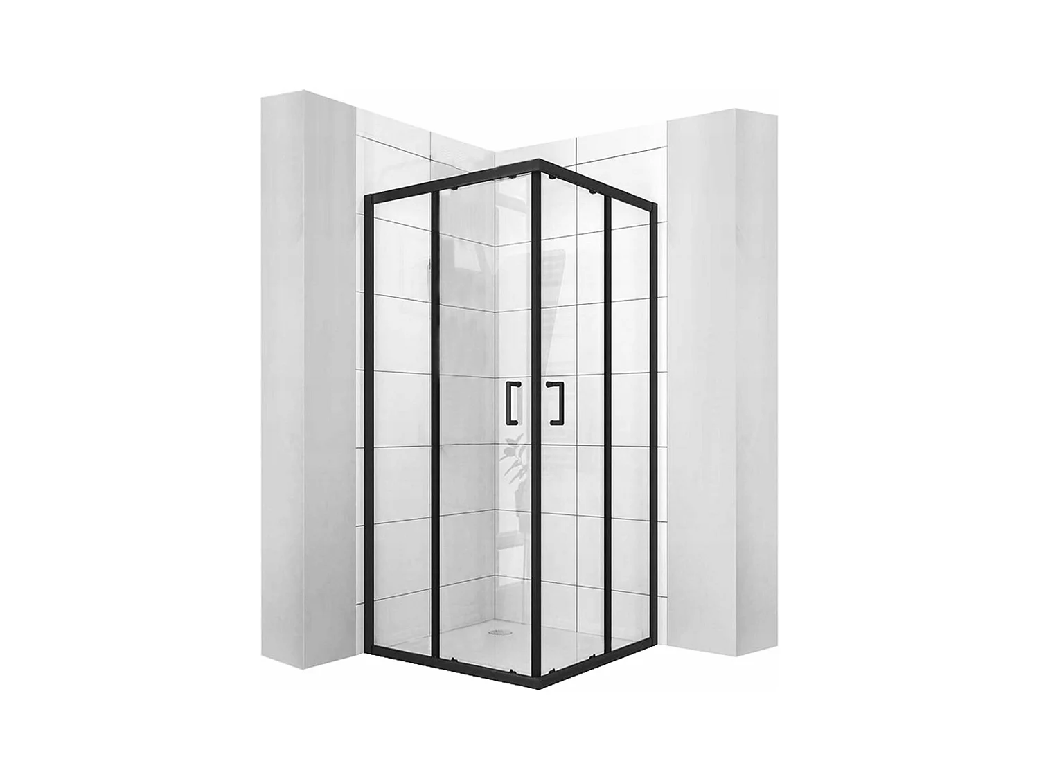 Cabine De Douche Rea Vito 80X80 Black