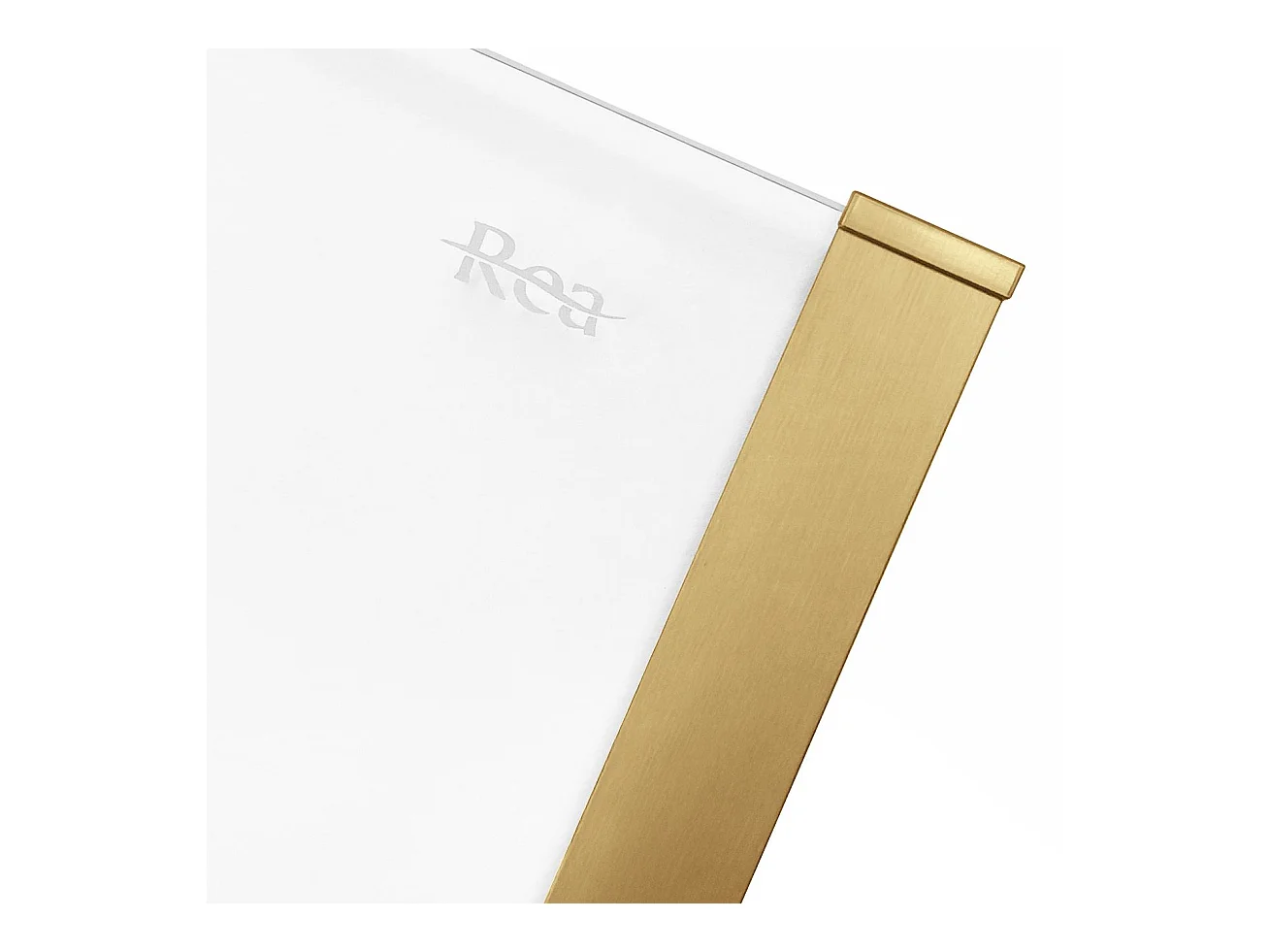 Cabine De Douche Rea Solar 90X90 Brush Gold + Receveur De Douche Savoy Black