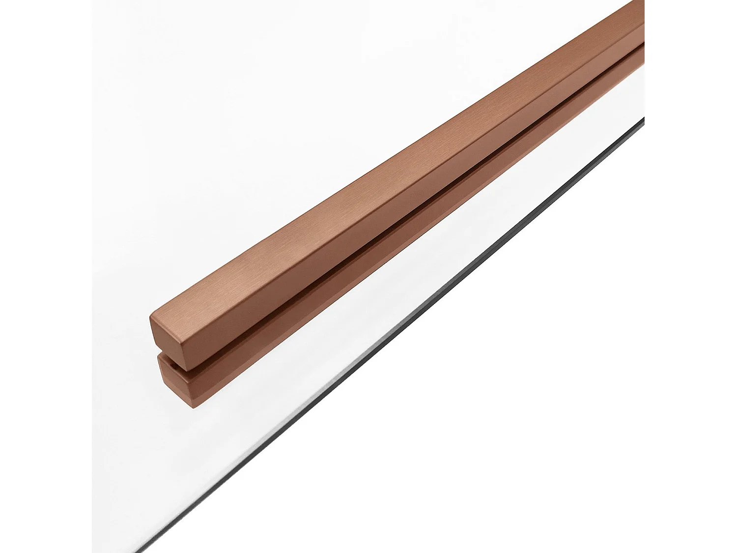 Duschkabine Rea Solar 100X80 Brush Copper + Duschtasse Savoy White