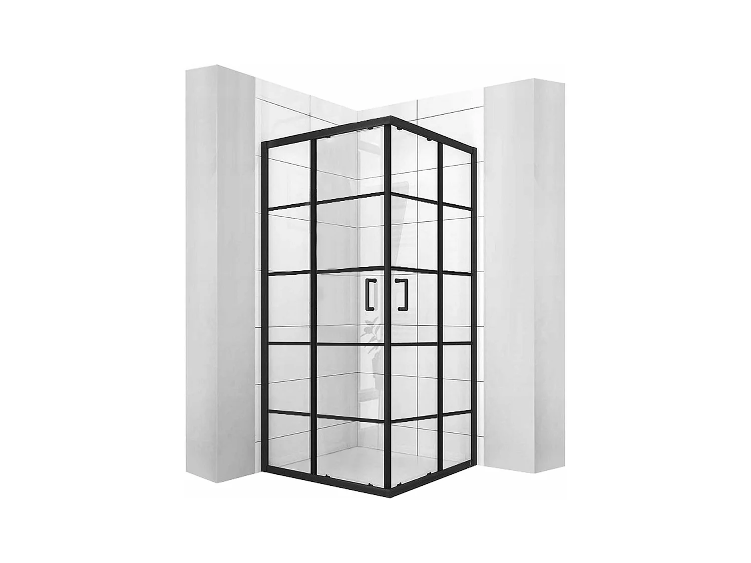 Cabine De Douche Rea Delta 90X90 Black