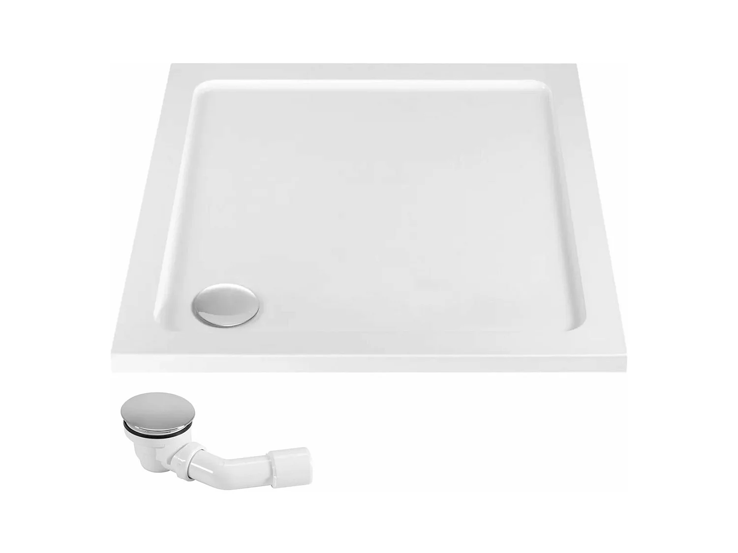 Cabine De Douche Rea Solar 90X90 Gold + Receveur De Douche Savoy Black