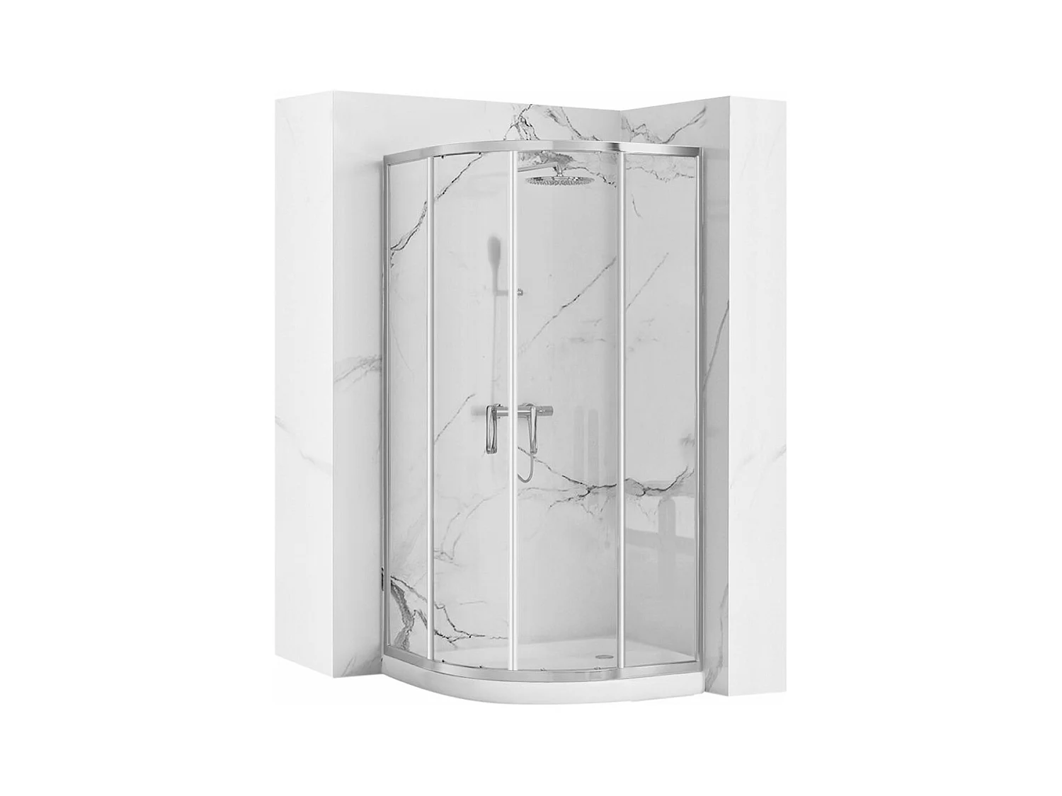 Duschkabine Rea Look 80X80 Chrome