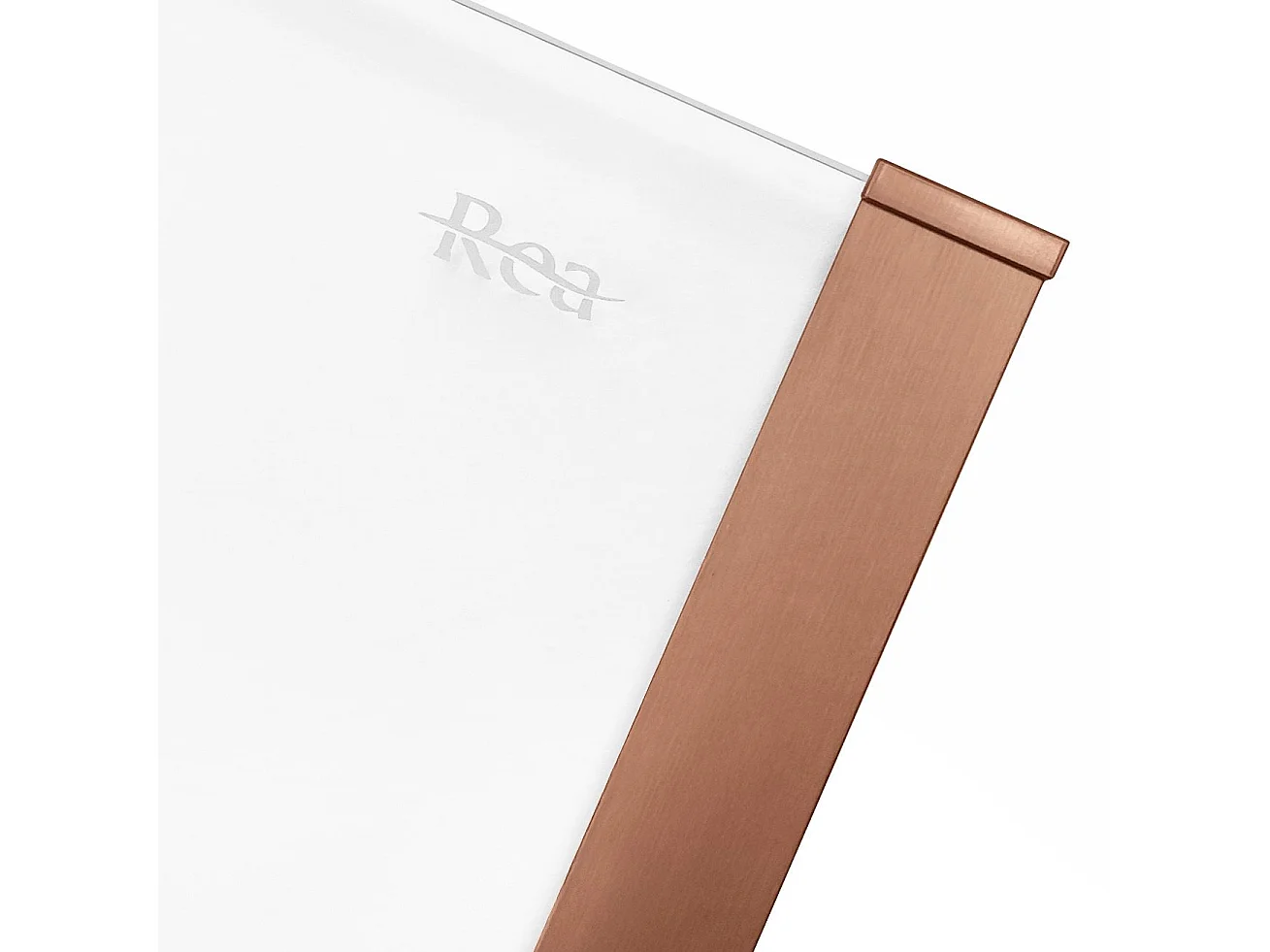 Cabine De Douche Rea Solar 90X90 Brush Copper + Receveur De Douche Savoy White