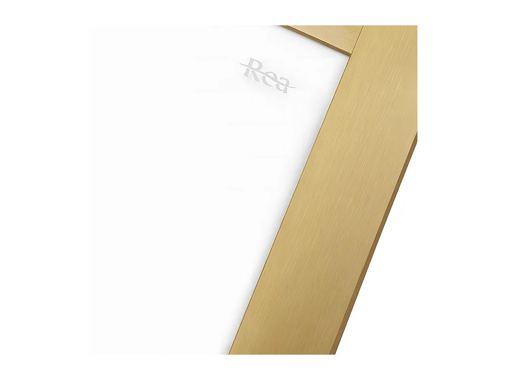 Duschkabine Rea City 90X90 Brush Gold + Duschtasse Savoy Black