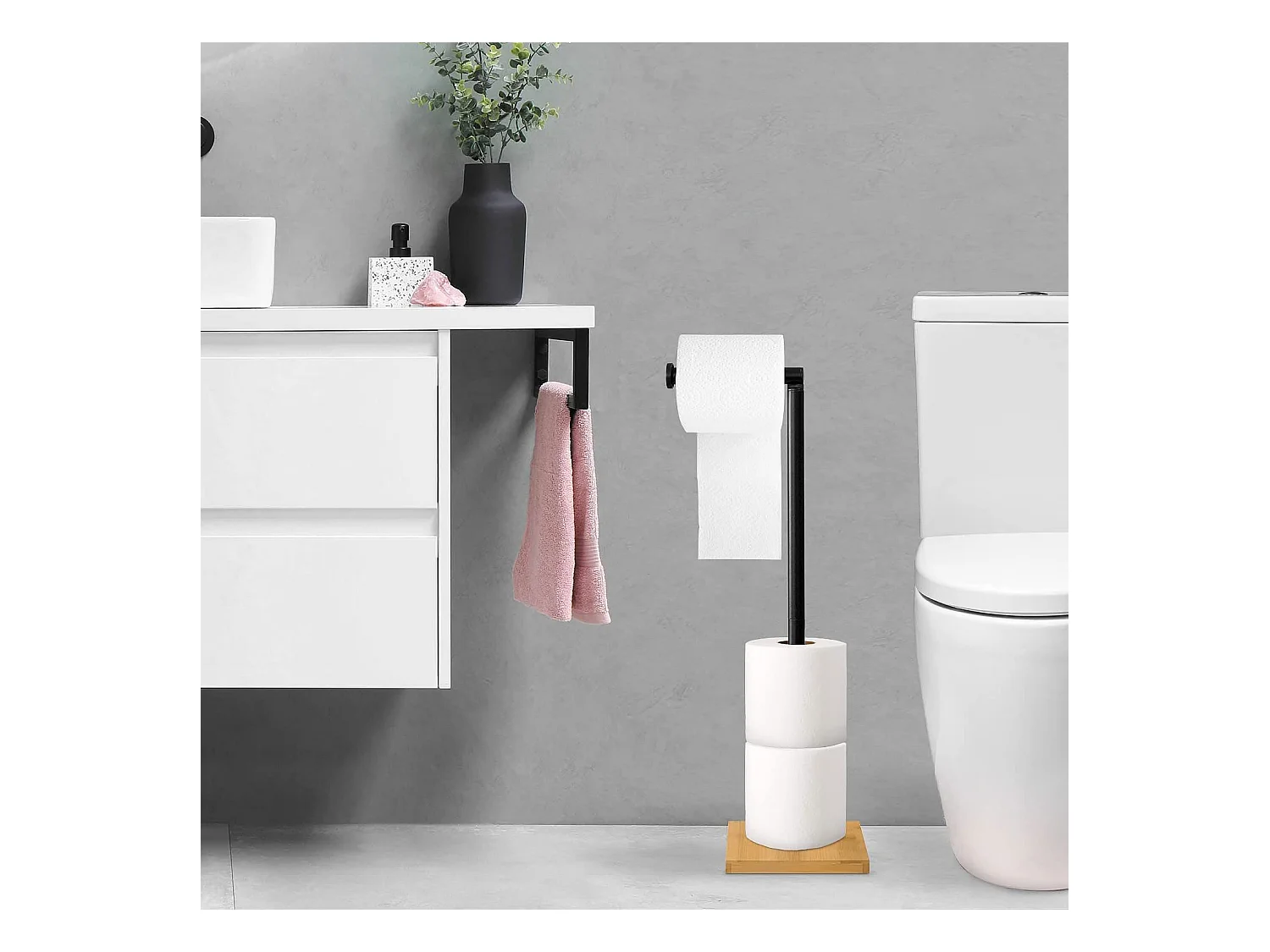 Toiletrolhouder Rea P70505 Black