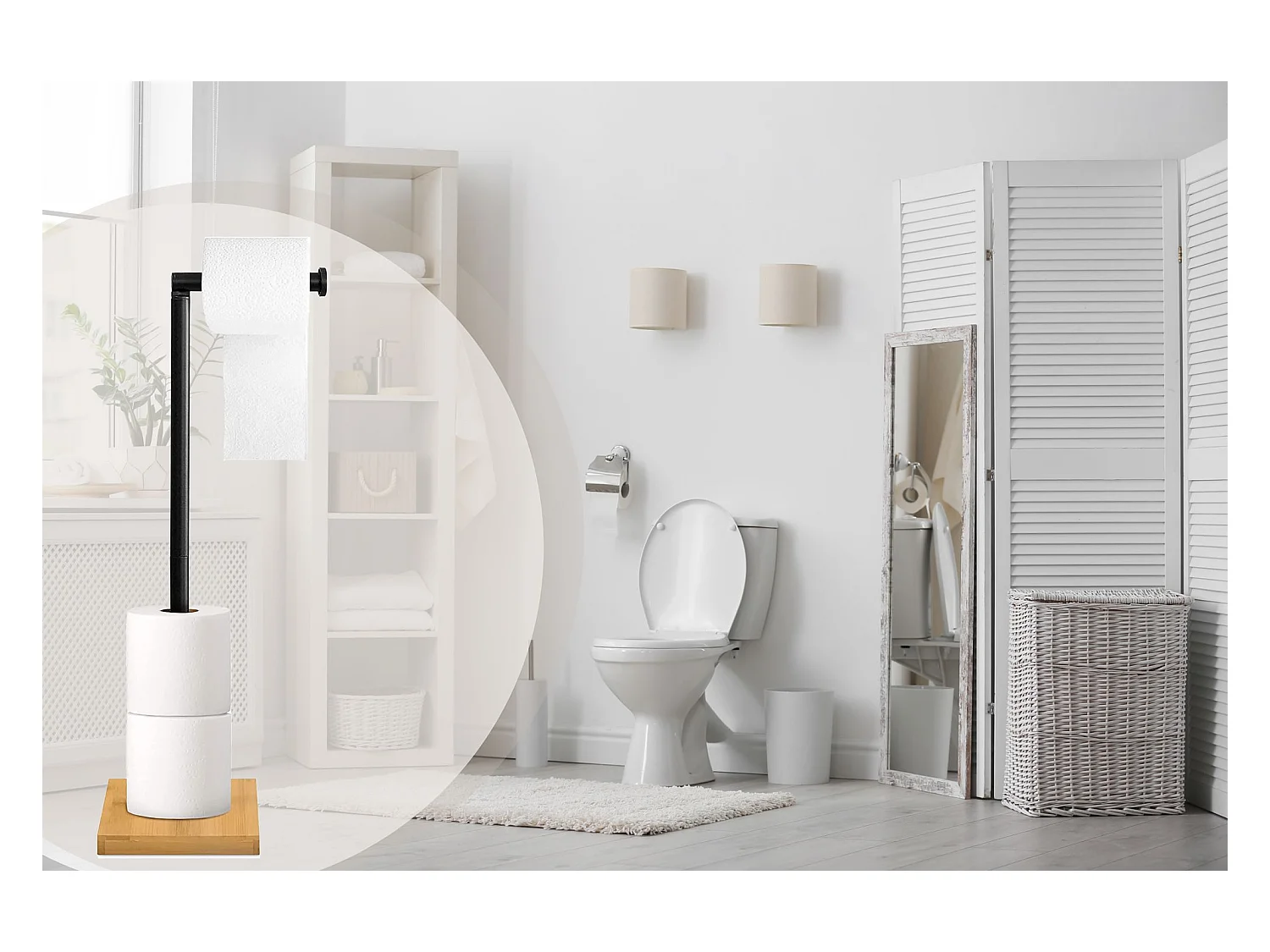 Toiletrolhouder Rea P70505 Black