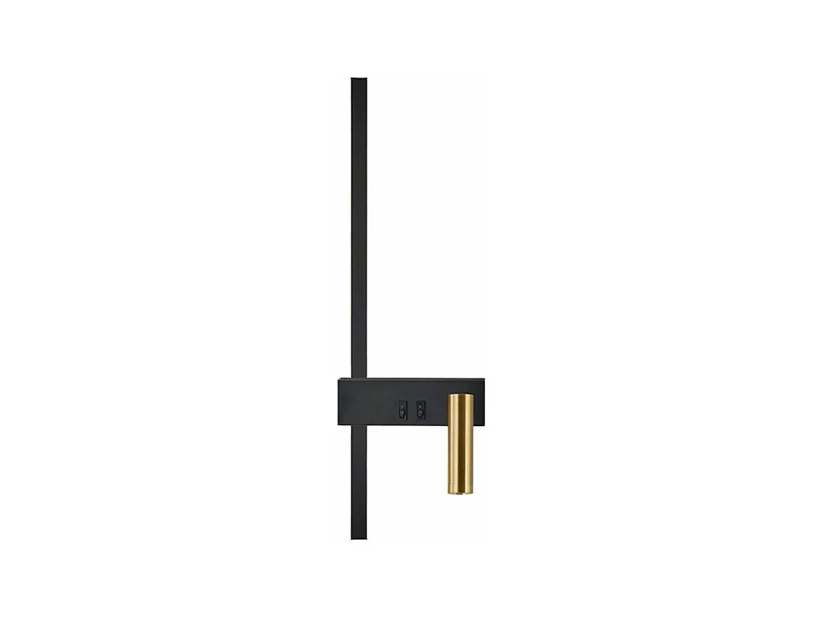 Applique Murale Toolight App1439-W Right Black Gold