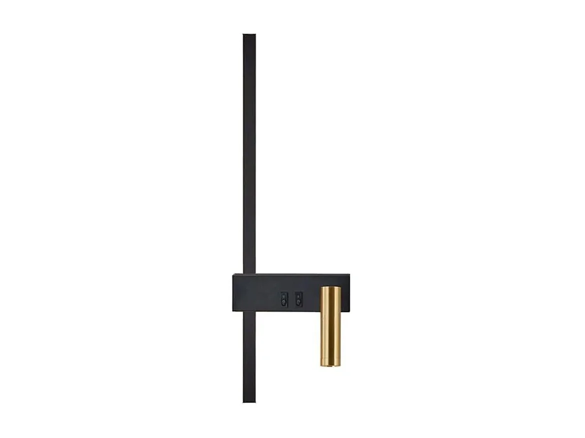 Toolight APP1439-W væglampe sort guld 51X16X51CM