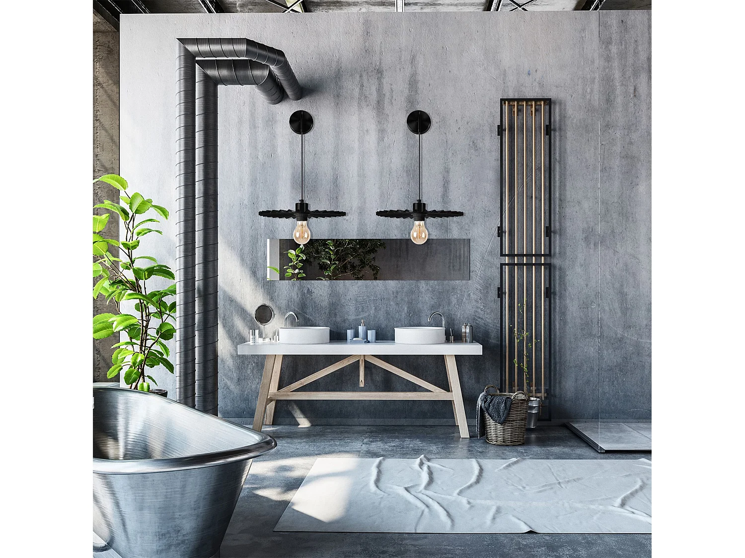 Applique Murale Toolight App1355-1W 30Cm Black