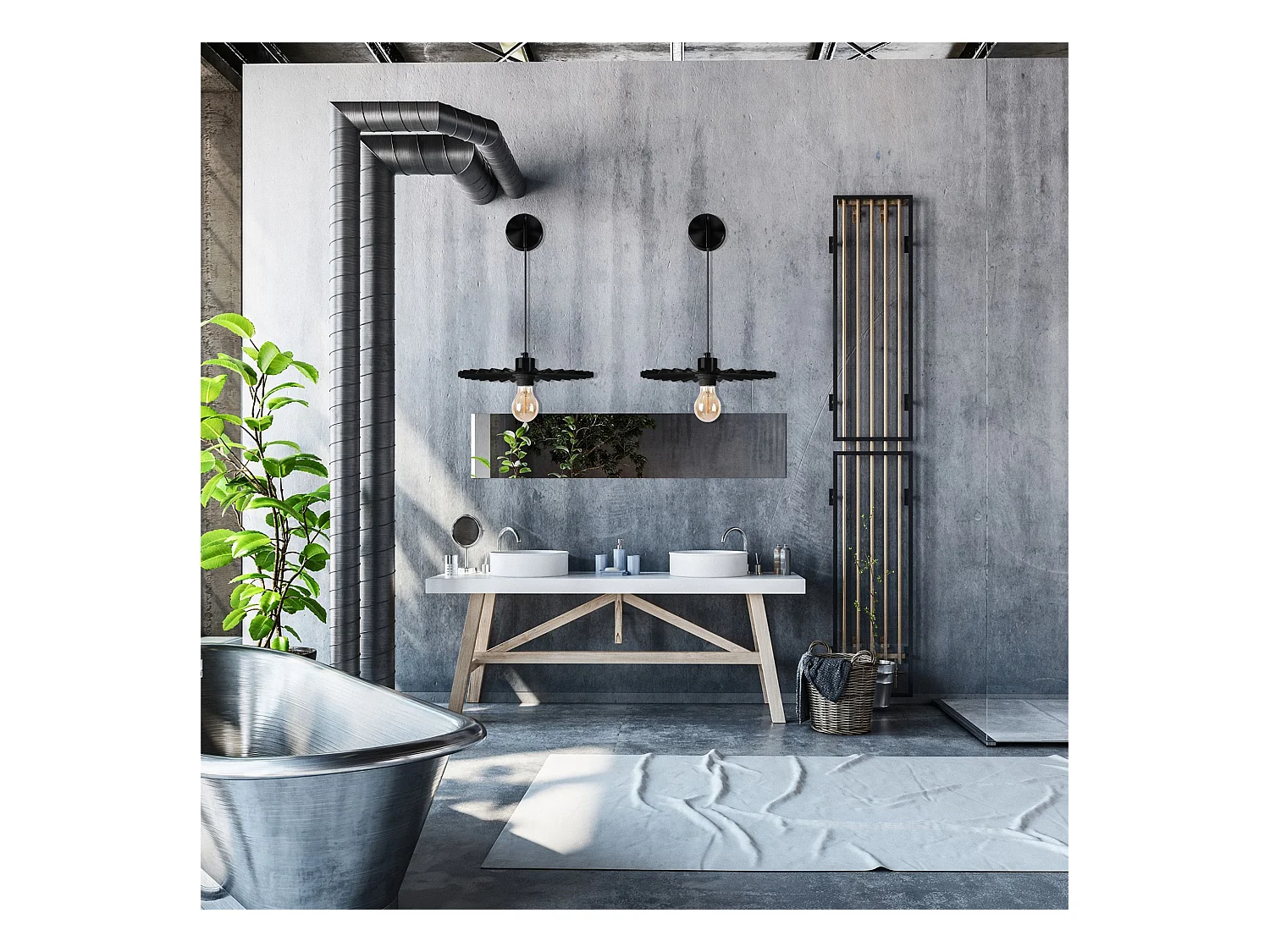 Applique Murale Toolight App1355-1W 30Cm Black