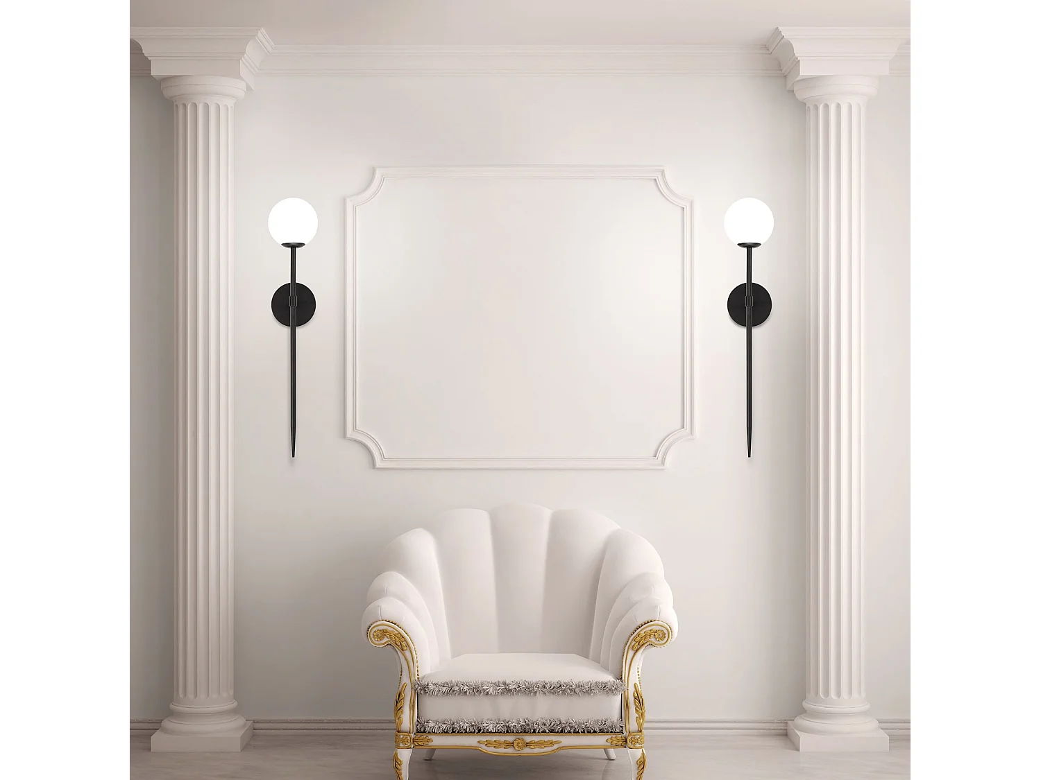 Applique Murale Toolight App579-1W 120Cm Black