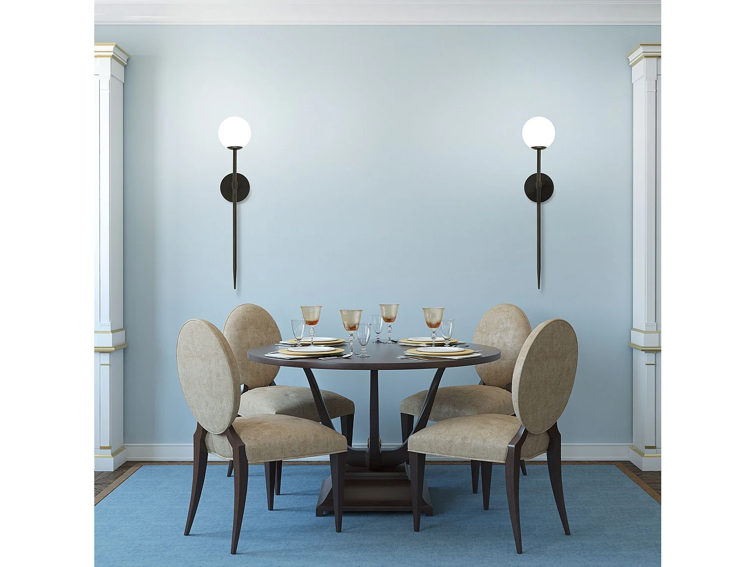 Applique Murale Toolight App579-1W 120Cm Black