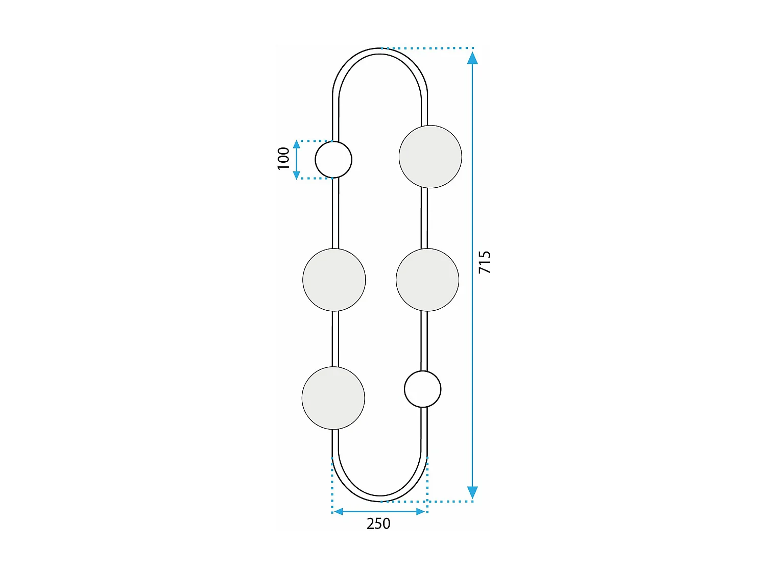 Lampada Da Parete Toolight App1144-4W Gold
