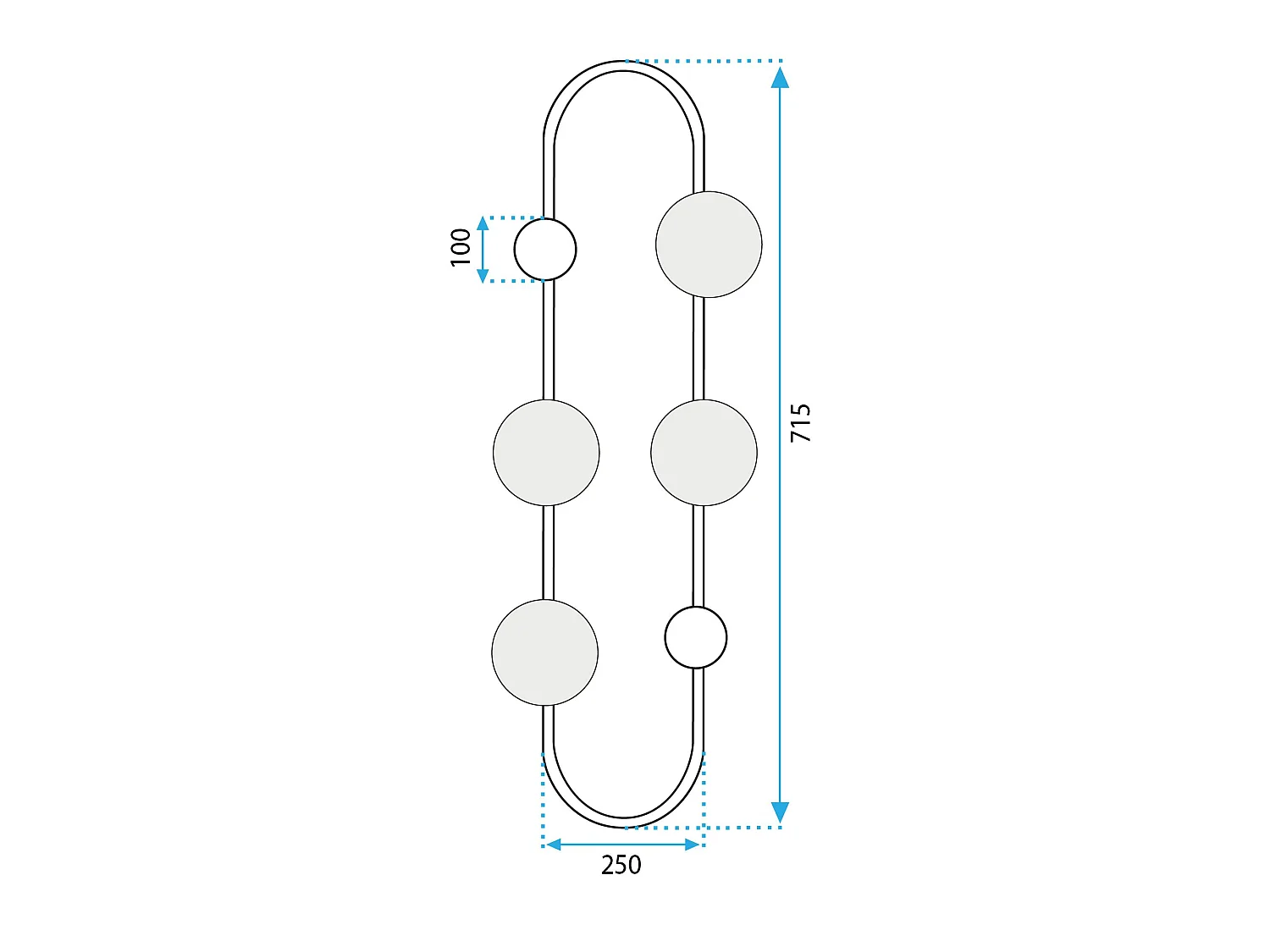 Applique Murale Toolight App1144-4W Gold