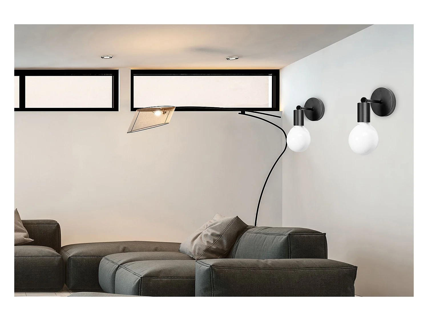 Applique Murale Toolight 392205 Black