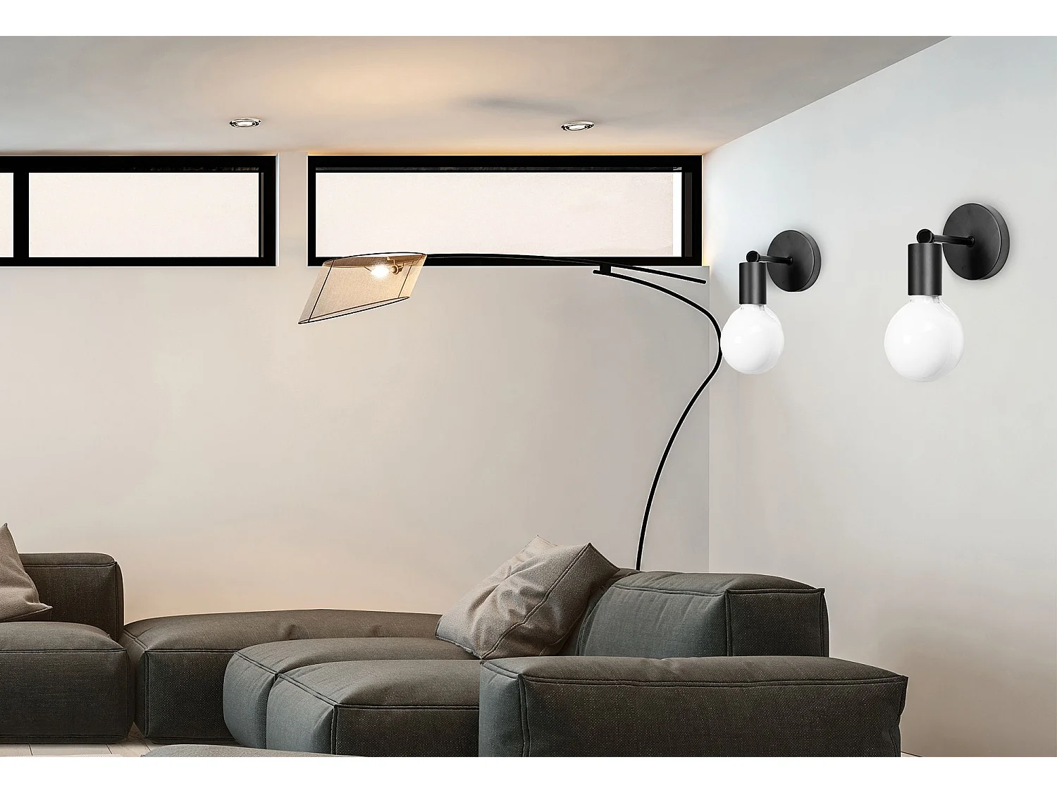 Applique Murale Toolight 392205 Black