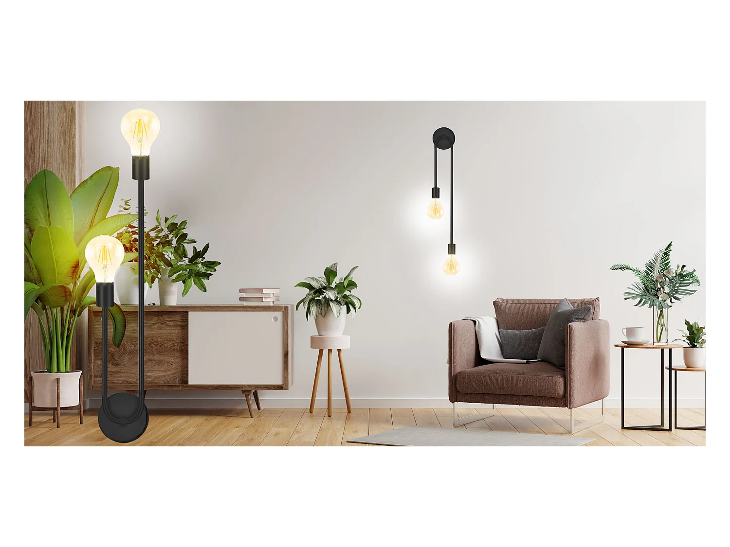 Applique Murale Toolight App1147-2W Black