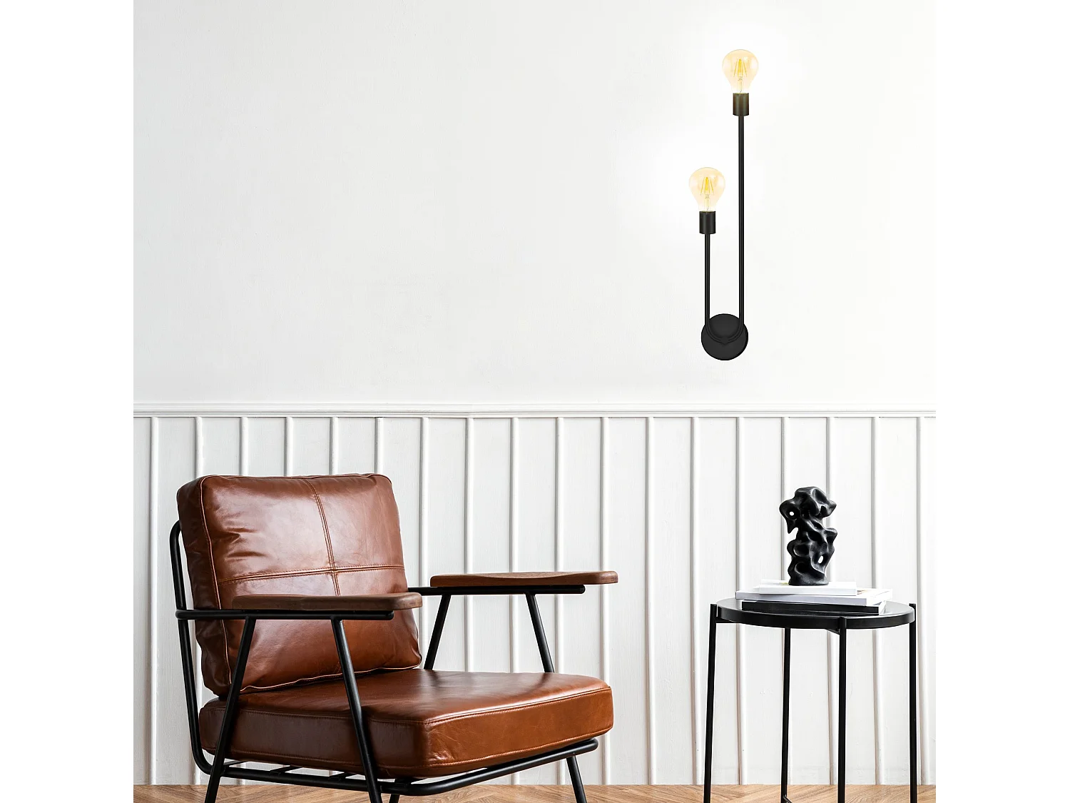 Toolight APP1147-2W væglampe sort 4,5X10X51,5CM
