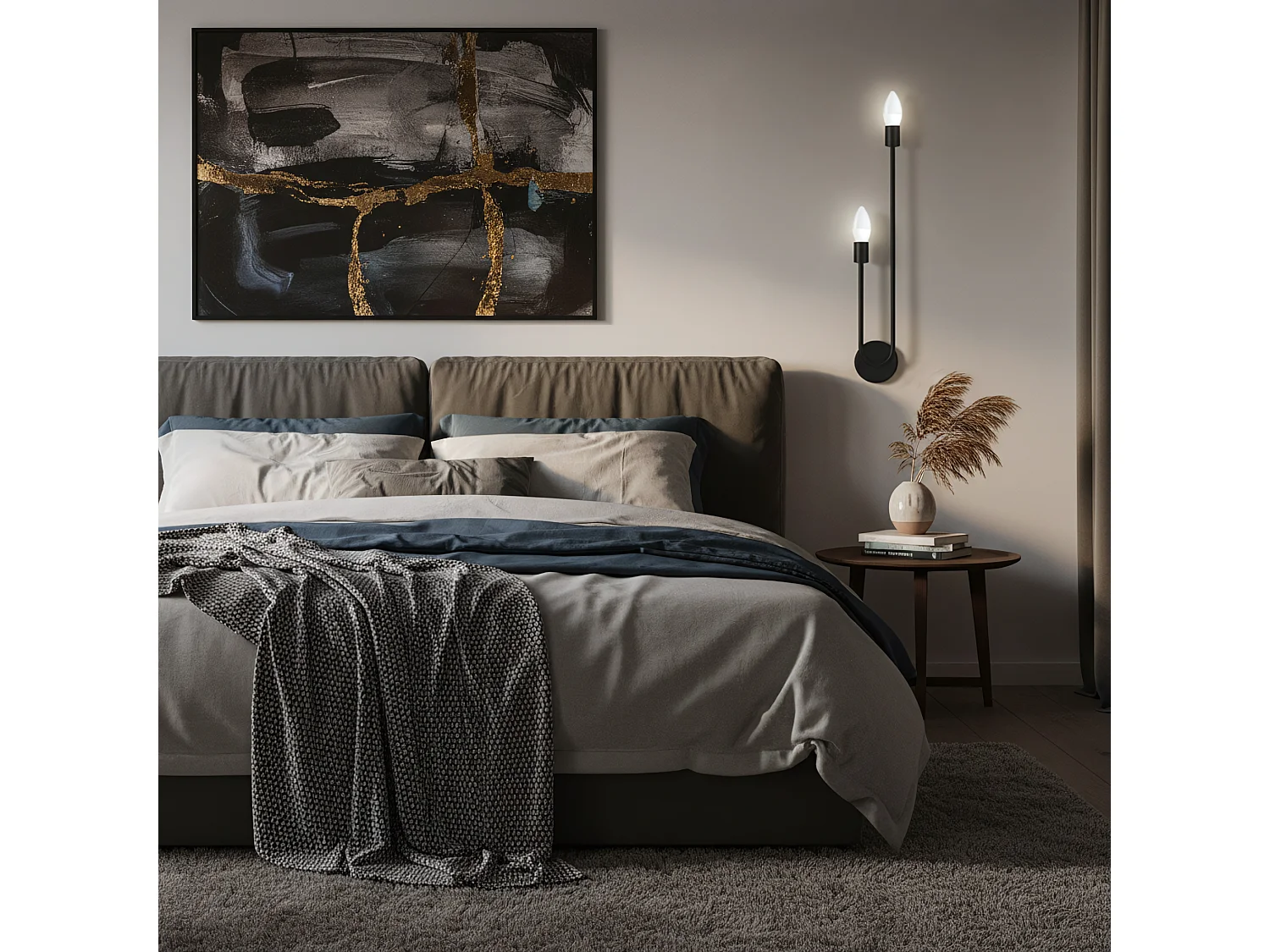 Lampada Da Parete Toolight App1147-2W Black