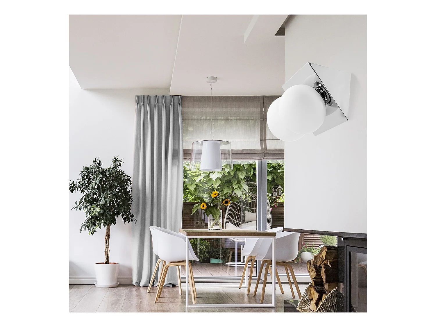 Wandlampe Toolight App1228-2W Chrome