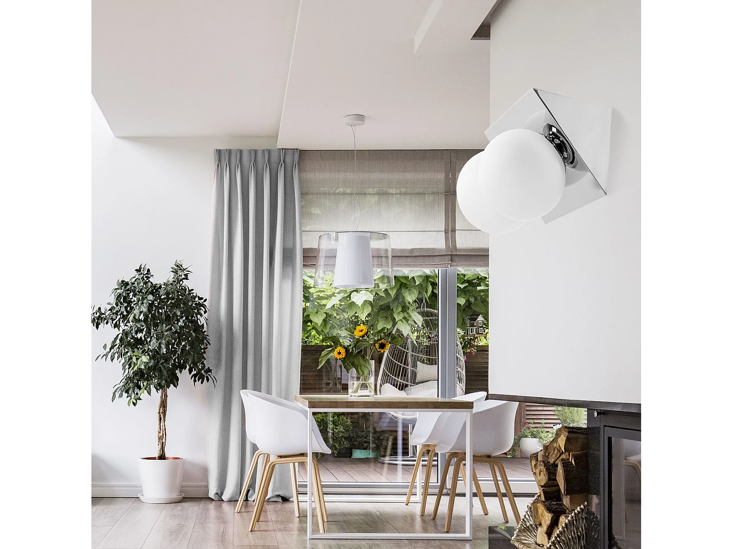 Lâmpada De Parede Toolight App1228-2W Chrome