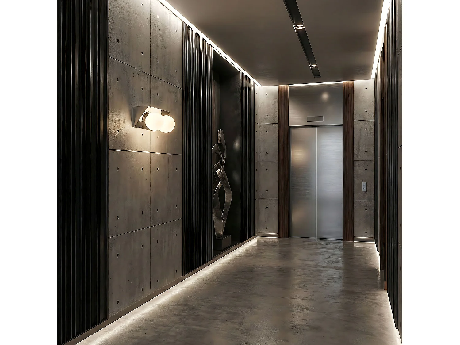 Applique Murale Toolight App1228-2W Chrome