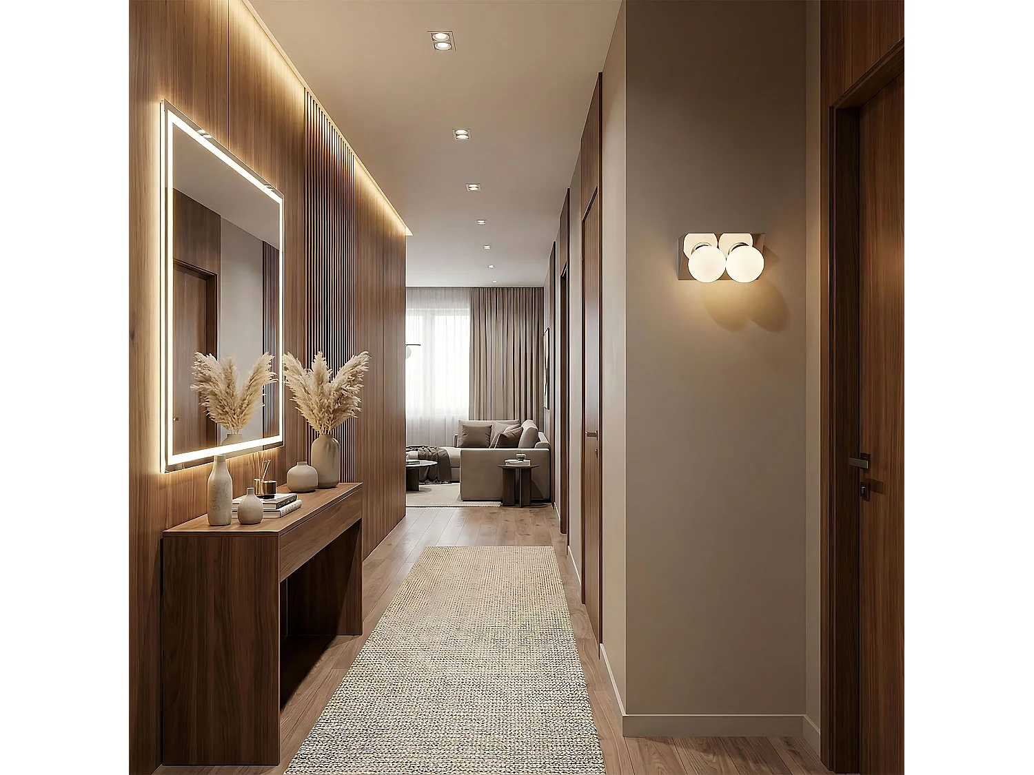 Applique Murale Toolight App1228-2W Chrome