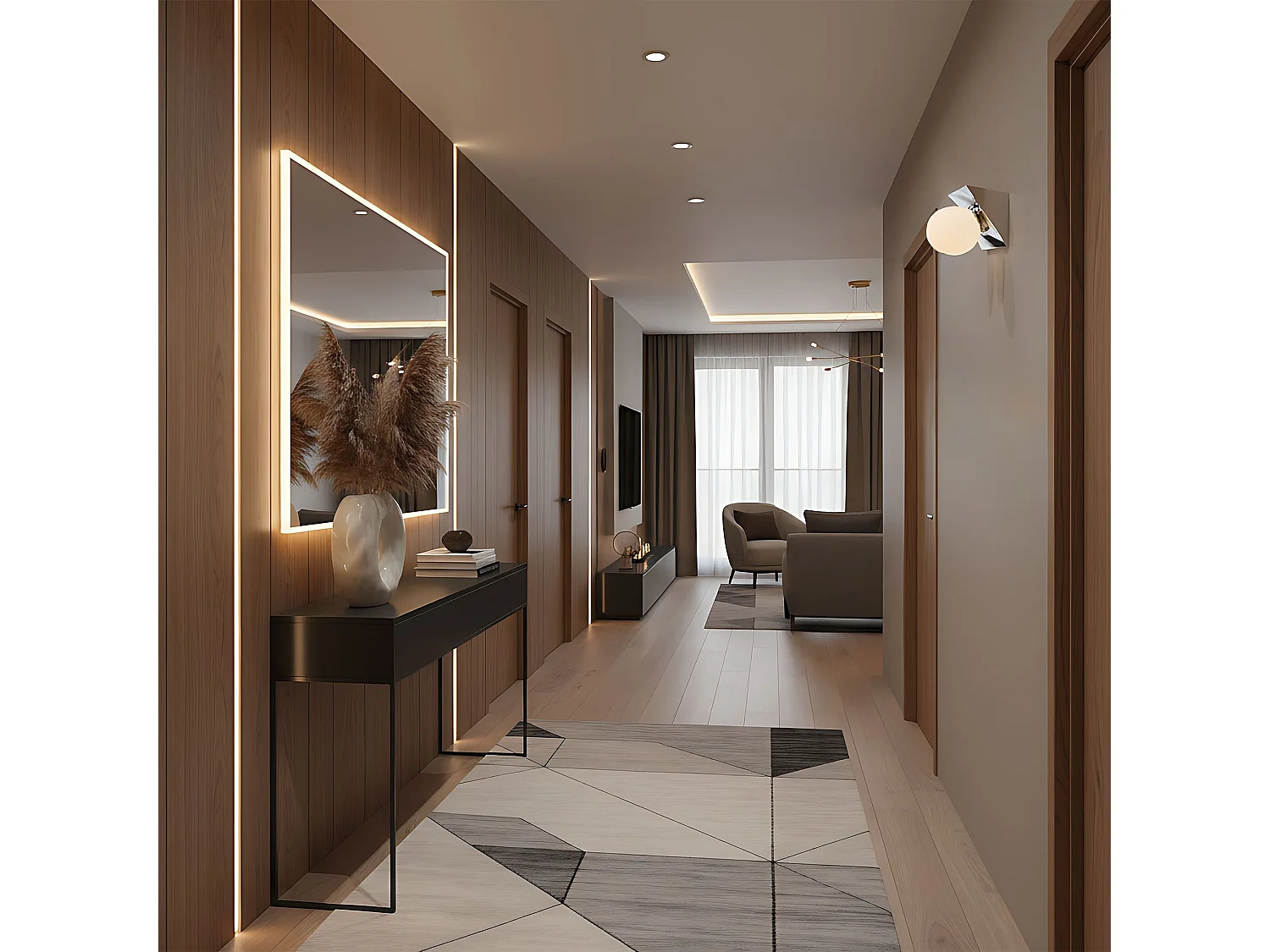 Applique Murale Toolight App1228-2W Chrome